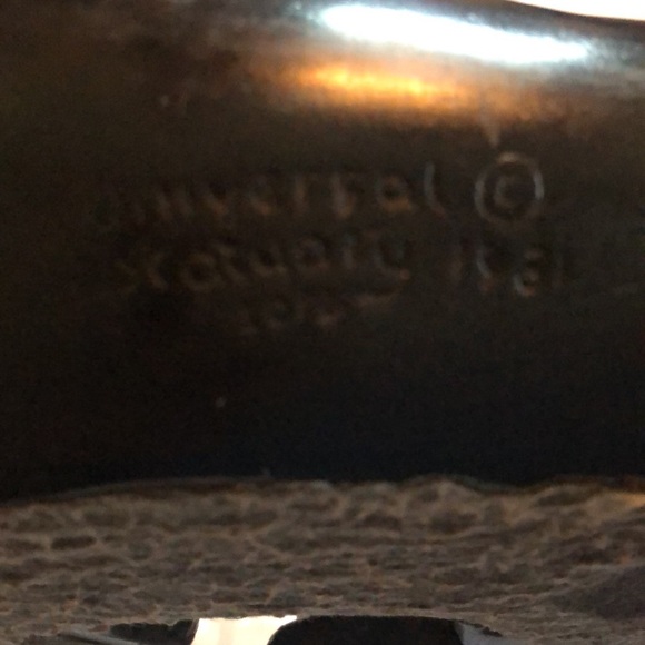 Black unicorn whimsigoth dark goth decor vintage statuary 1981 marked Statue - Picture 10 of 11